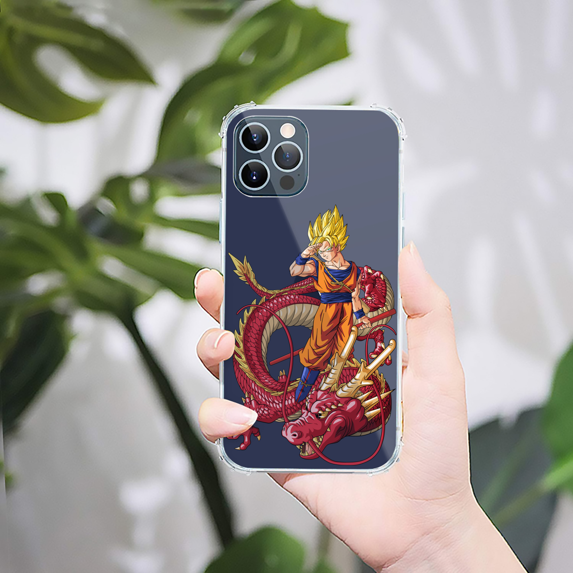 （画像用） ドラゴンボール 孫悟空（そん ごくう）Son Goku カカロット DRAGON BALL Kakarotto 【iPhone 12シリーズ対応】透明スマホケース（クリアソフトケース）